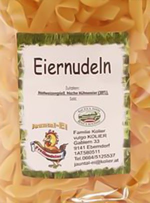 Nudeln - Bauernladen Kolier